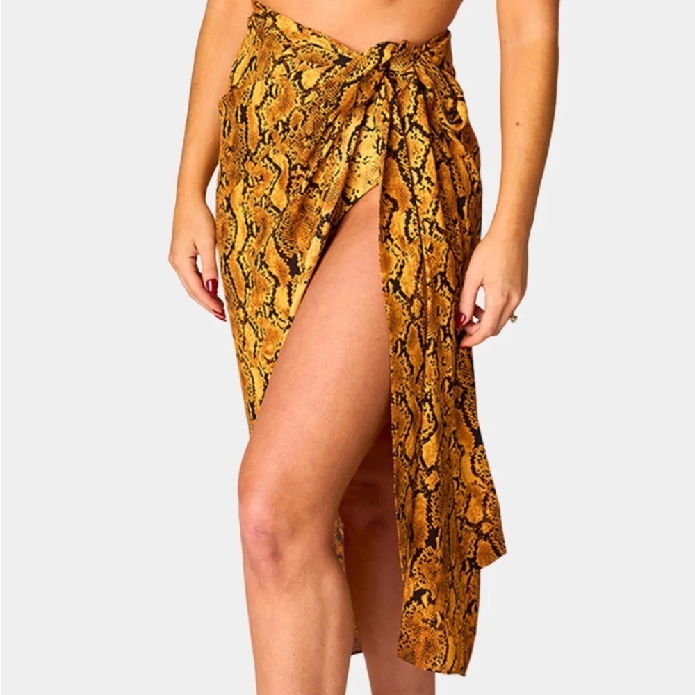 Buddy Love | Neptune Cover Up Sarong Skirt - Snake Charmer one size